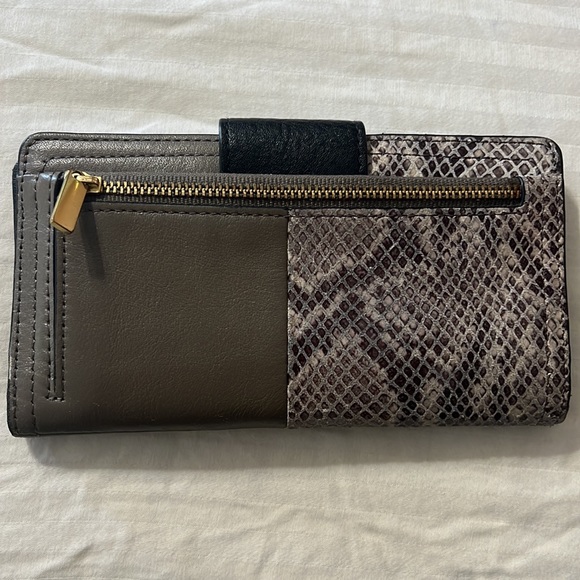 Snake print fossil wallet - Picture 2 of 4